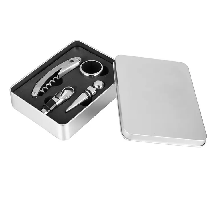 4kpl viinityökalut Tin Box -viini -sarja
